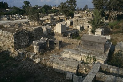 View of the Roman cemetery by Roman